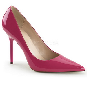 Fuchsia Lakované 10 cm CLASSIQUE-20 Lodičky pro muže