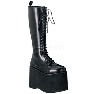 Koženka 15 cm MEGA-602 Platformě Gothic Kozačky Pánské