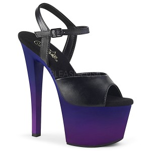 Koženka 18 cm SKY-309BP pleaser sandály na platformě