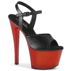 Koženka 18 cm SKY-309T pleaser sandály na platformě