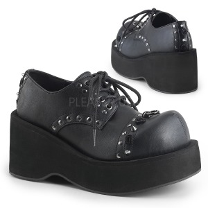 Koženka 8 cm DANK-110 gothic boty na platformy