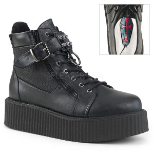 Koženka V-CREEPER-566 Platformě Creepers Kozačky Pánské