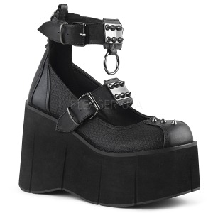 Vegan 11,5 cm DemoniaCult KERA-12 platformě gothic boty