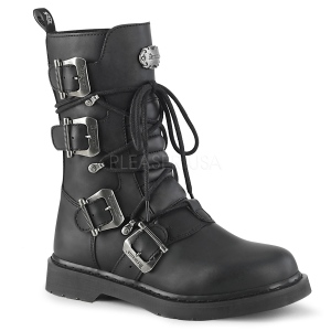 Vegan BOLT-265 demonia kozačky - unisex vojenské boty