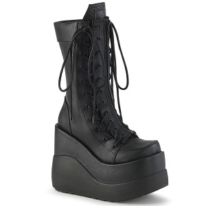 Veganské 13 cm VOID-118 demonia kozačky na klínku