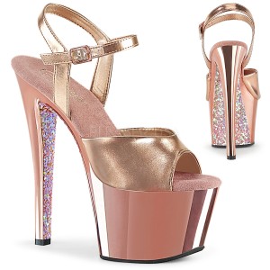 Zlato chrom platformě 18 cm SKY-309TTG pleaser vysoké podpatky