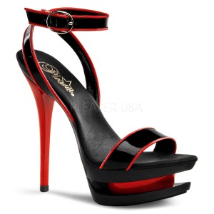 Černý 15 cm BLONDIE-631-2 dámské boty na vysokém podpatku