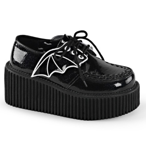 Černý 7,5 cm CREEPER-205 Platformě creepers na netopýří křídla