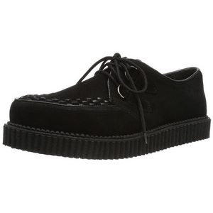 Černý Semiš 2,5 cm CREEPER-602S Creepers Boty Pánské