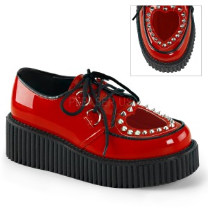 Červený 5 cm CREEPER-108 Platformě Creepers Obuvi Dámské