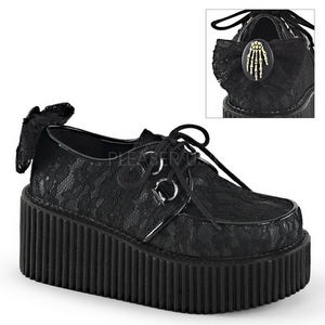 krajky tkaniny CREEPER-212 Platformě Creepers Boty Dámské