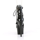 ADORE-1013MST 18 cm pleaser kozačky na vysoké podpatky cerny
