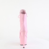 ADORE-1020 18 cm pleaser kozačky na vysoké podpatky ruzovy