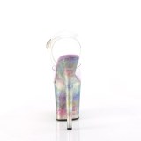 Akryl 20 cm Pleaser FLAMINGO-808NEB Platformě Vysoké Podpatky