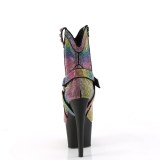 Barevné strass kamen 18 cm ADORE-1029RS pleaser kozačky western cowboy