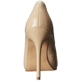 Bezový Lakované 13 cm AMUSE-20 Lodičky Dámské Stiletto Podpatků