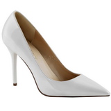 Bílá Lakované 10 cm CLASSIQUE-20 Lodičky Dámské Stiletto Podpatků