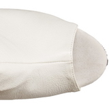Bílá Matná 15 cm DELIGHT-1019 Kotníkové Kozačky s třásněmi na podpatku