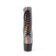 Duha 18 cm ADORE-1020REFL-02 pole dance kotnikové kozačky