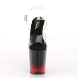 Dvoubarevný 20 cm FLAMINGO-808BR-H Platformě Vysoké Podpatky