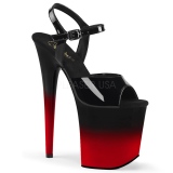 Dvoubarevný 20 cm FLAMINGO-809BR-H Platformě Vysoké Podpatky