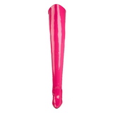 Fuchsia Lakované 13 cm SEDUCE-3010 Kozačky Nad Kolena pro Muže