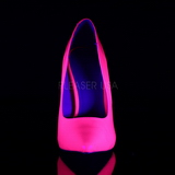 Fuchsia Neon 13 cm AMUSE-20 Lodičky Dámské Stiletto Podpatků