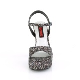 Glitter 13 cm DOLLY-09 demonia vysoké podpatky s hustými podpatky