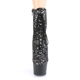 Glitter 18 cm ADORE-1020SPLAT kotnikové kozačky na podpatku pro tanec na tyči