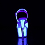 Glitter platformě 18 cm ADORE-710UVG sandaly na podpatku pro tanec na tyči