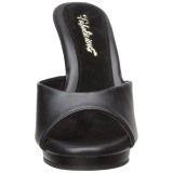 Koženka 12 cm FLAIR-401-2 Pantofličky na Podpatku pro Muže