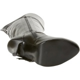 Koženka 13 cm DIVA-3006X elastické kozačky nad kolena pro silná lýtka
