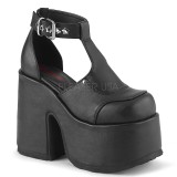 Koženka 13 cm DemoniaCult CAMEL-103 Platformě boty