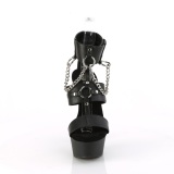 Koženka 15 cm DELIGHT-661 pleaser vysoké podpatky na platformě