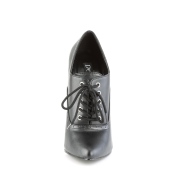 Koženka 15 cm DOMINA-460 oxford boty na vysoké podpatky