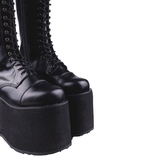 Koženka 15 cm MEGA-602 Platformě Gothic Kozačky Pánské