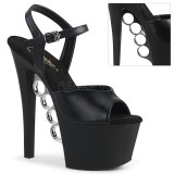 Koženka 18 cm KNUCKS-709 pleaser vysoké podpatky na platformě