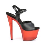 Koženka 18 cm SKY-309T pleaser sandály na platformě