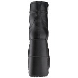 Koženka 18 cm STACK-201 Gothic Pánské Bílé Kozačky Platformě
