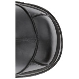 Koženka 18 cm STACK-201 Gothic Pánské Bílé Kozačky Platformě