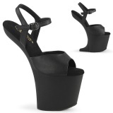 Koženka 20 cm CRAZE-809 Heelless vysoké podpatky platformě pony cerny