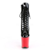 Koženka 20 cm FLAMINGO-1020 pleaser kotníkové kozačky s platformě