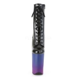 Koženka 23 cm INFINITY-1020BP pleaser kotníkové kozačky s platformě