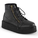 Koženka 5 cm CREEPER-571 Platformě Creepers Kozačky Pánské