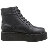 Koženka 5 cm CREEPER-571 Platformě Creepers Kozačky Pánské