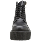 Koženka 5 cm CREEPER-571 Platformě Creepers Kozačky Pánské