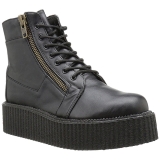 Koženka 5 cm CREEPER-571 Platformě Creepers Kozačky Pánské