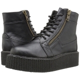Koženka 5 cm CREEPER-571 Platformě Creepers Kozačky Pánské
