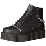 Koženka 5 cm V-CREEPER-565 Platformě Creepers Kozačky Pánské