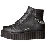 Koženka 5 cm V-CREEPER-565 Platformě Creepers Kozačky Pánské